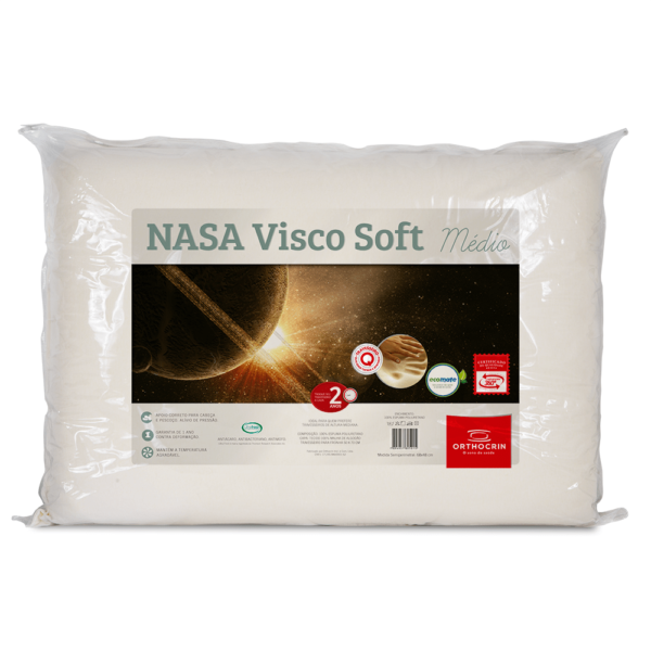 Travesseiro Visco Soft NASA Médio